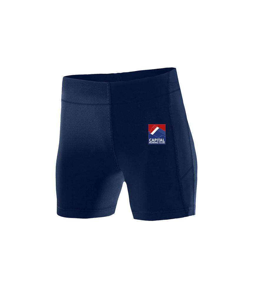 Women's Capital Masters Crew Active Short- Navy/Red