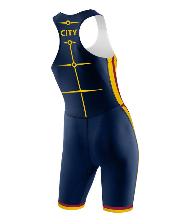 Women's City Of Cambridge Pro Unisuit - Navy/Yellow