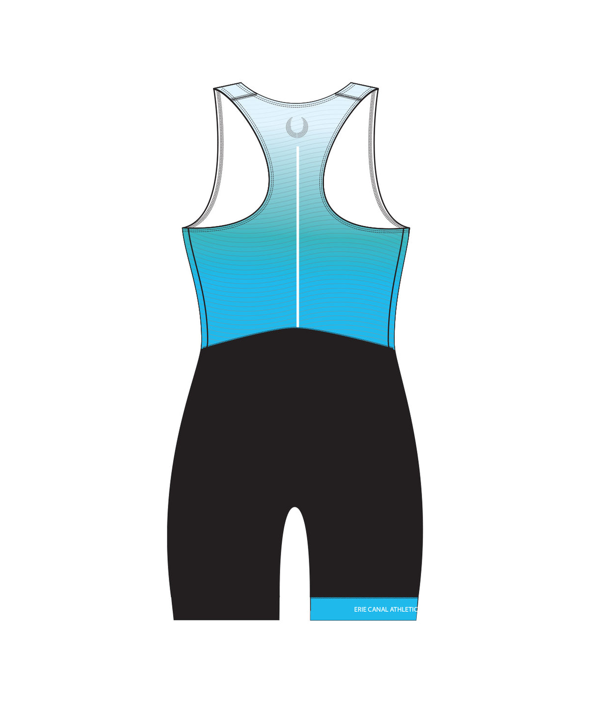 Women's Erie Canal Athletic Club Streamline Leg Band Unisuit - Blue/Black