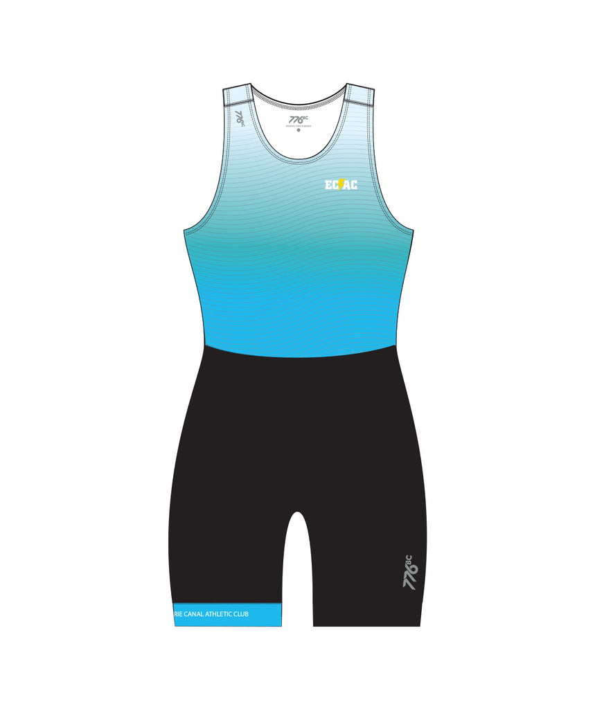 Women's Erie Canal Athletic Club Streamline Leg Band Unisuit - Blue/Black