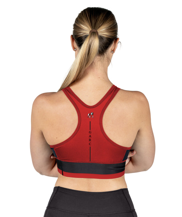 Women's University Of Georgia Pro Crop - Red/Black