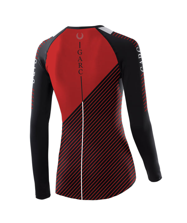 Women's University of Georgia  Base Layer LS  - Red/Black