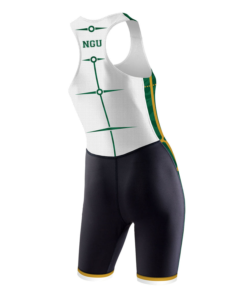 Women's University Of Nottingham Boat Club Motion Pro Pro Unisuit - Green/Black