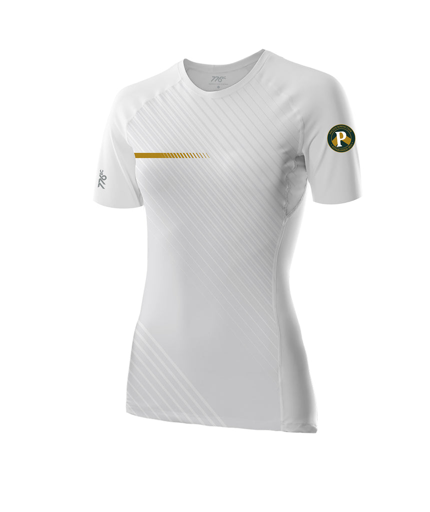 Women's Pocock Rowing Club Base Layer SS - White