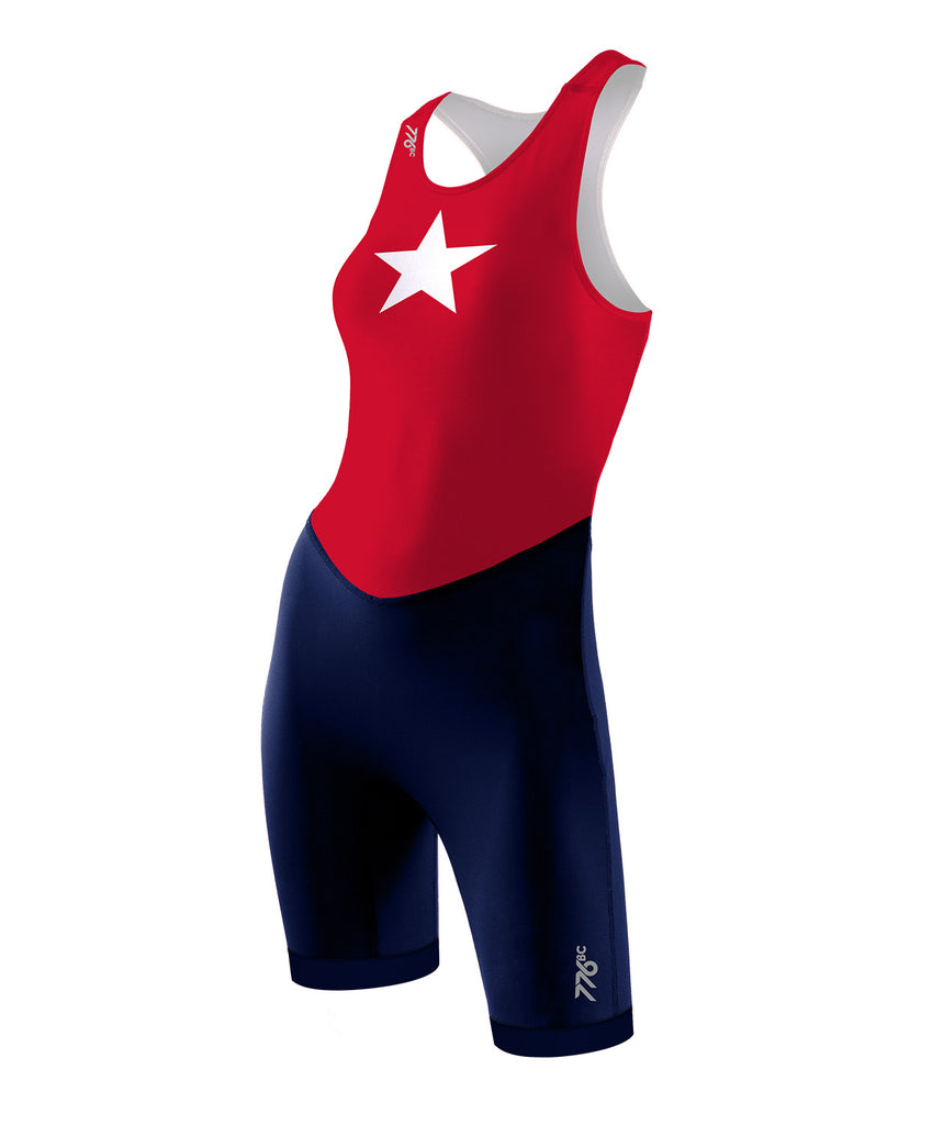 Women's Potomac Boat Club Streamline Unisuit - Red/Navy