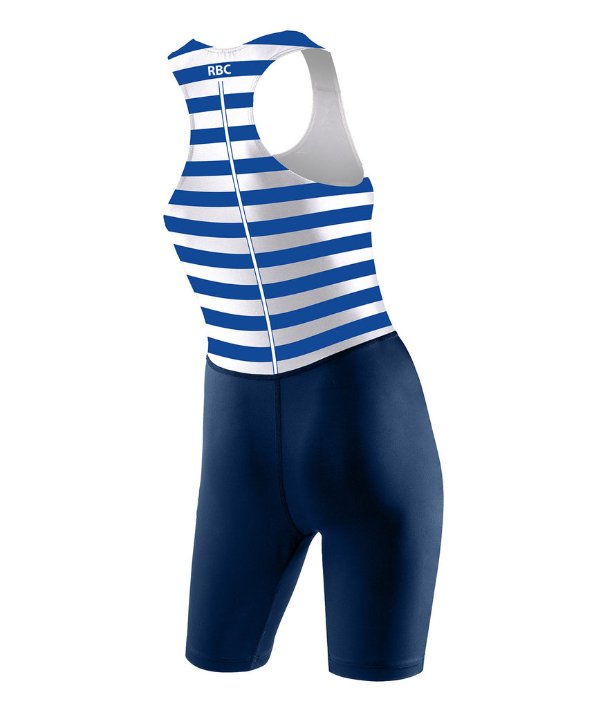 Women's Riverside Boat Club Streamline Unisuit - Blue/White