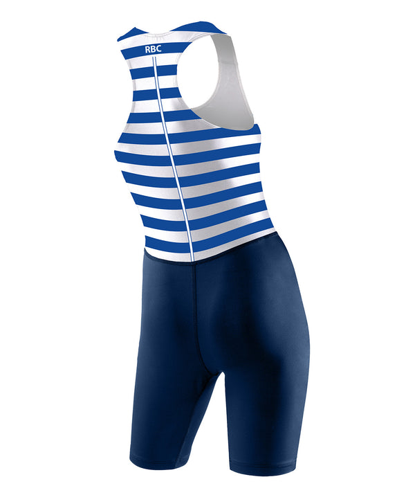 Women's Riverside Boat Club Streamline Unisuit - Blue/White
