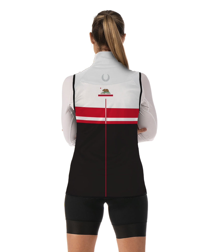 Women's San Diego Rowing Club Stratus Vest - Black/White/Red