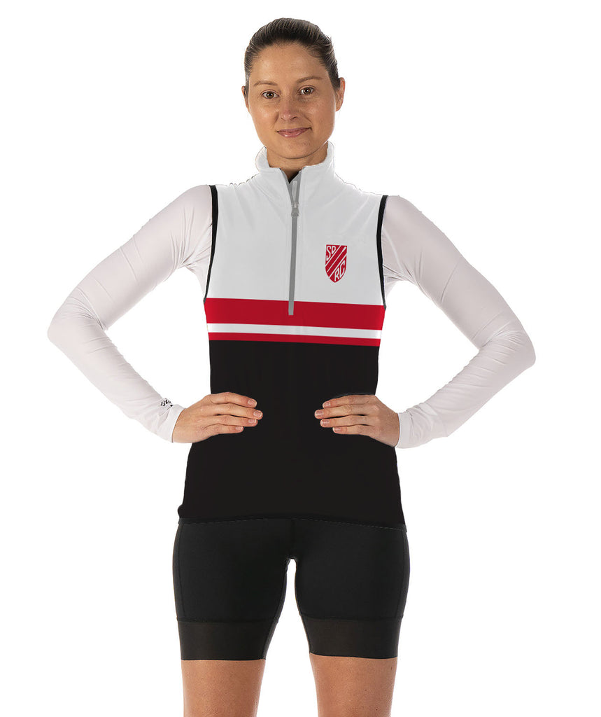 Women's San Diego Rowing Club Stratus Vest - Black/White/Red