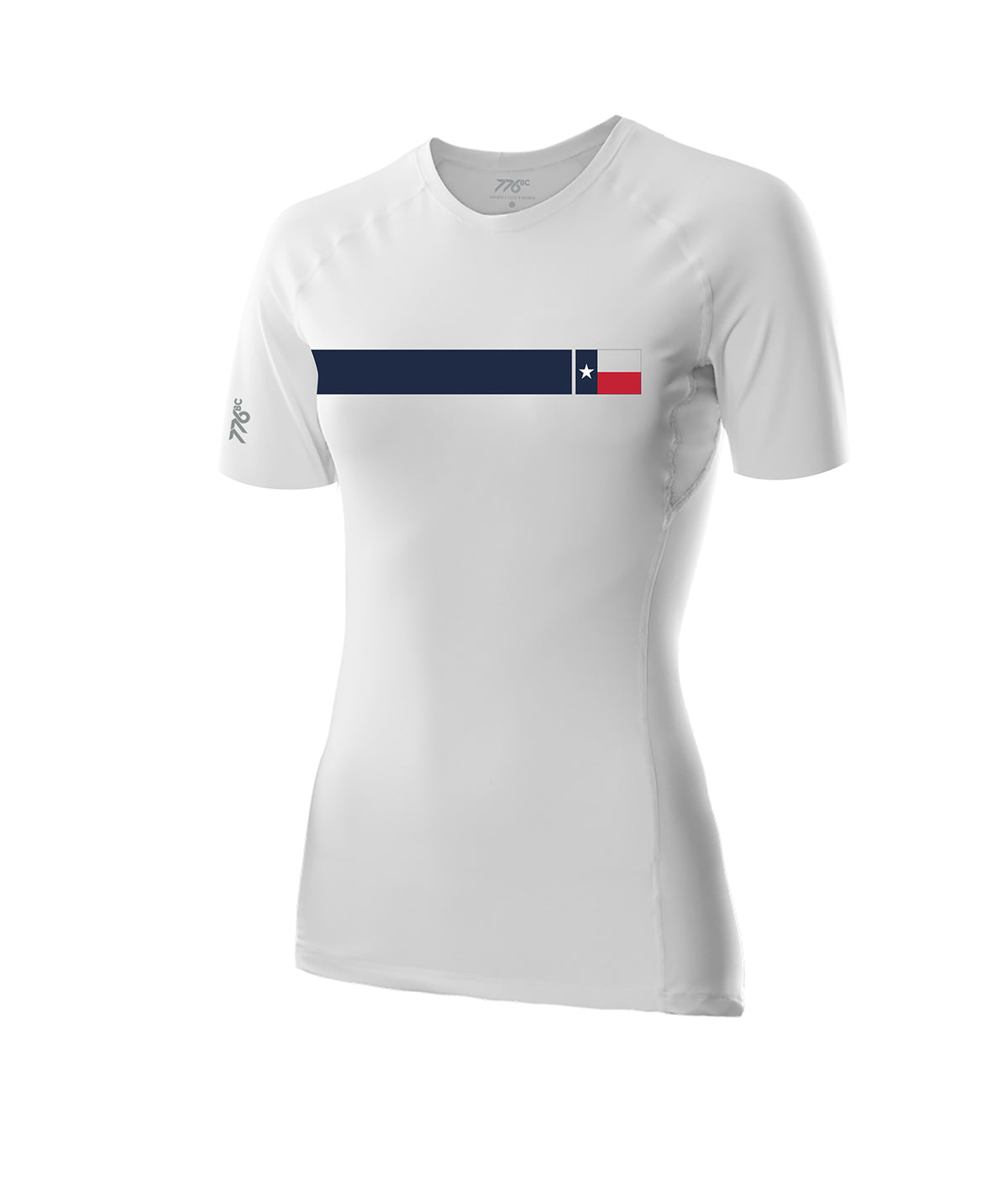 Women's Texas Rowing Center Base Layer SS - White