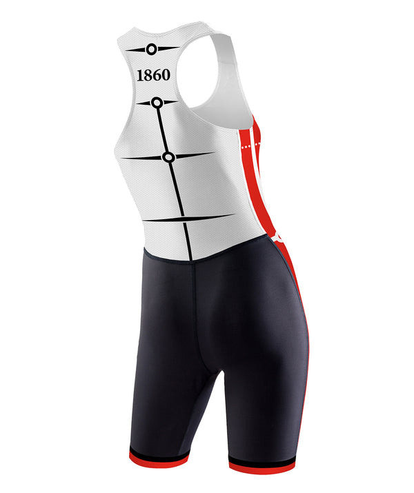 Women's Thames Rowing Club Pro Unisuit - White/Red
