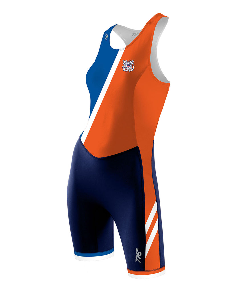 Women's US Coast Guard Pro Unisuit - Blue/Orange