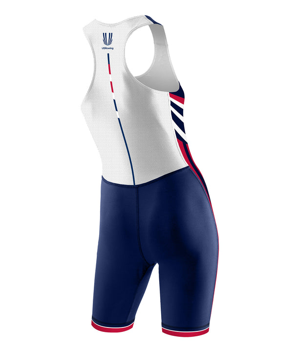 Women's 776BC X USRowing National Team Pro Unisuit - White/Navy/Red