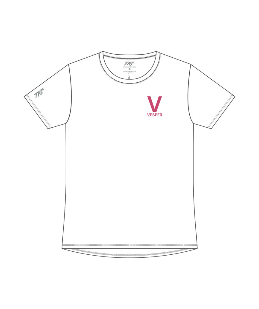 Women's Vesper Boat Club Performance T-Shirt SS - White