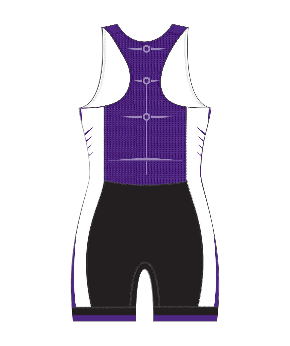 Women's University Of Western Ontario Pro Unisuit - Purple/Black