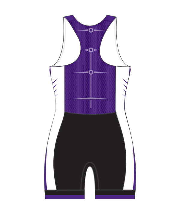 Women's University Of Western Ontario Pro Unisuit - Purple/Black