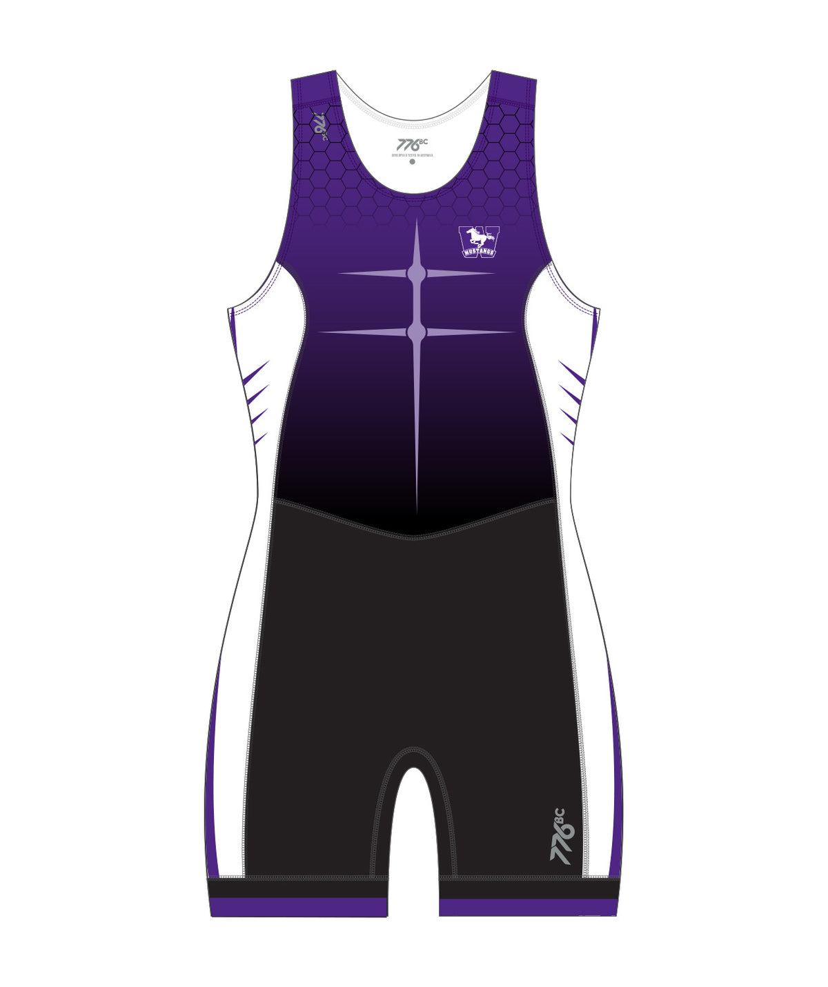 Women's University Of Western Ontario Pro Unisuit - Purple/Black