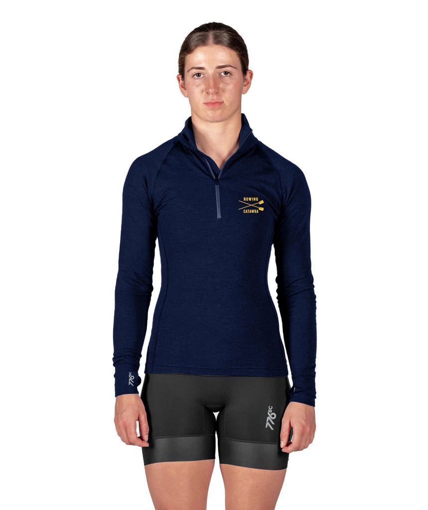 Women's Catawba Pro-Merino 1/4 Zip LS - Navy