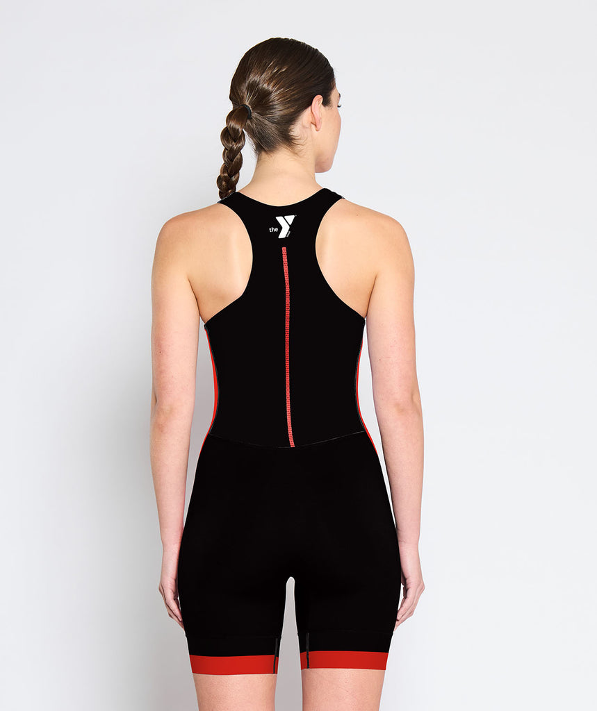 Women's Y Quad Cities Pro Unisuit - Black/Red