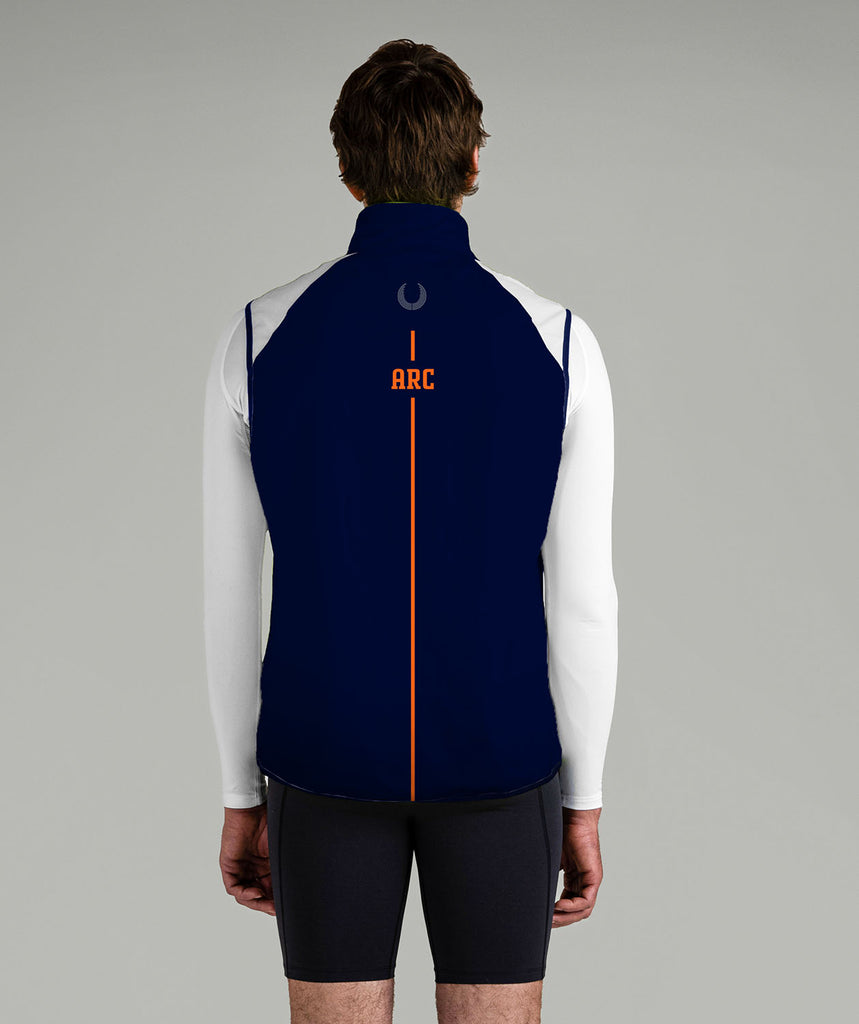 Men's Albany Rowing Center Stratus Vest - Navy/Orange