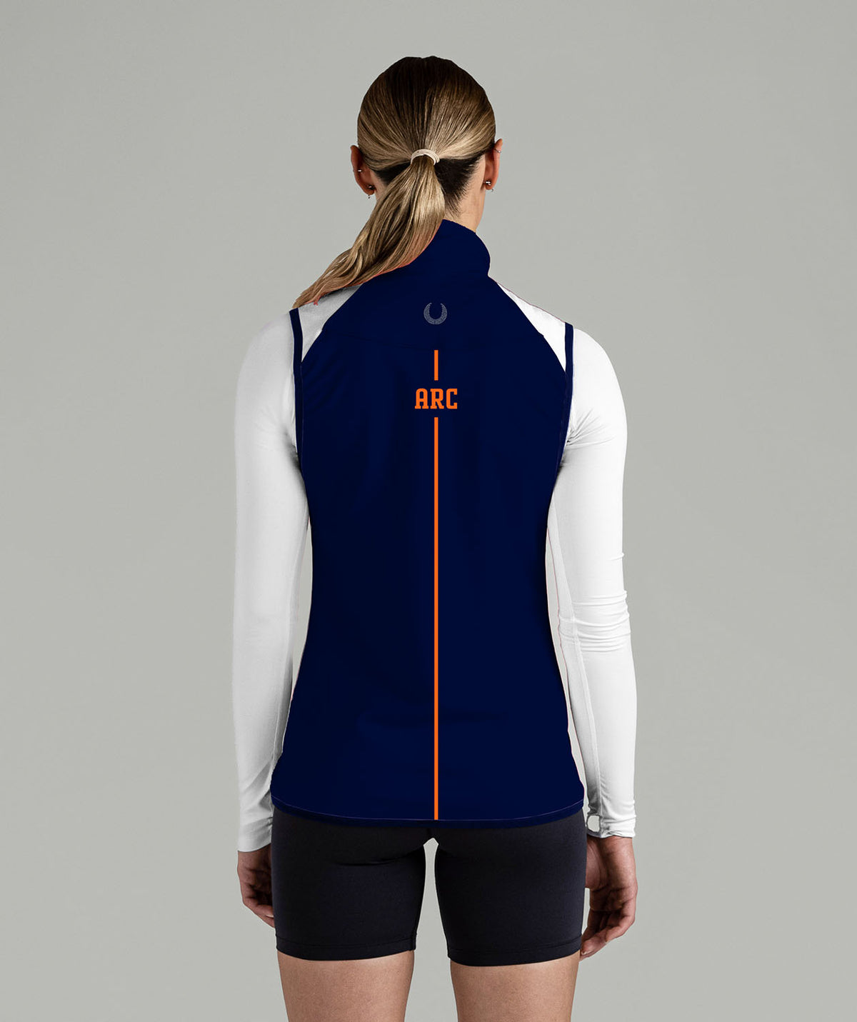 Women's Albany Rowing Center Stratus Vest - Navy/Orange