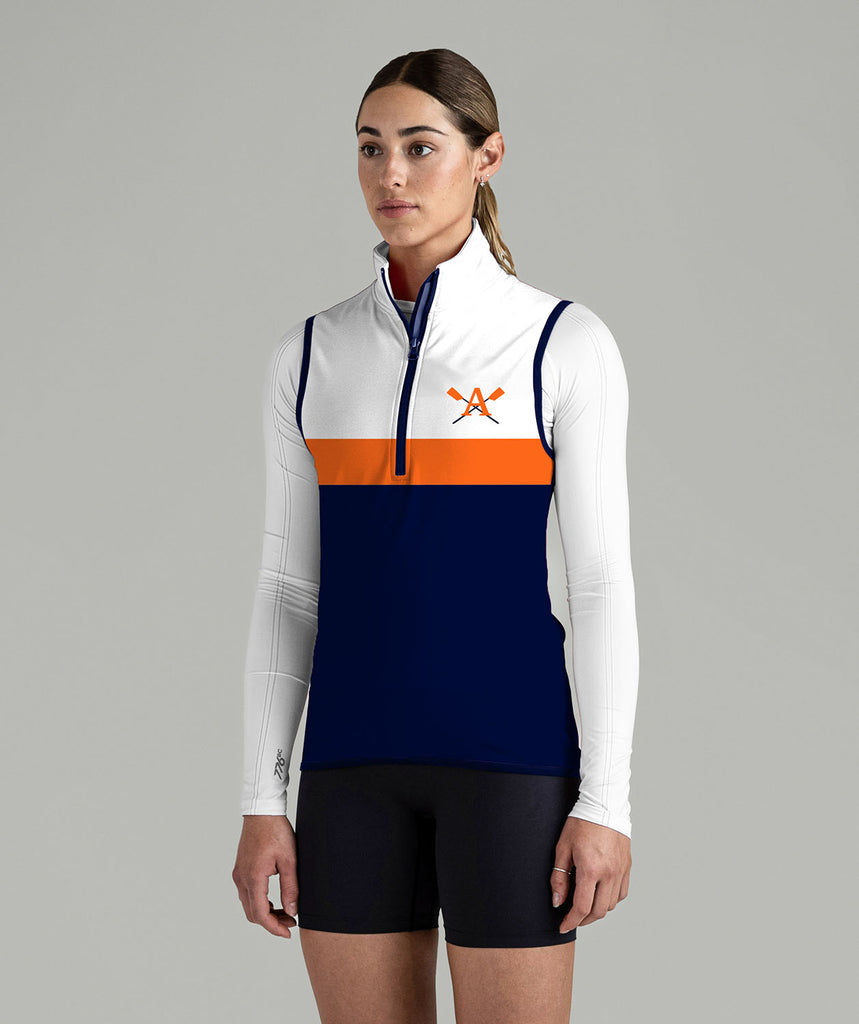 Women's Albany Rowing Center Stratus Vest - Navy/Orange