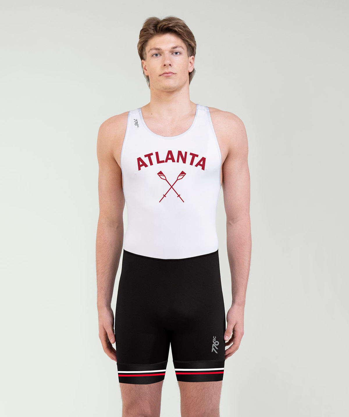 Men's Atlanta Rowing Streamline Unisuit Leg Band - Black/White