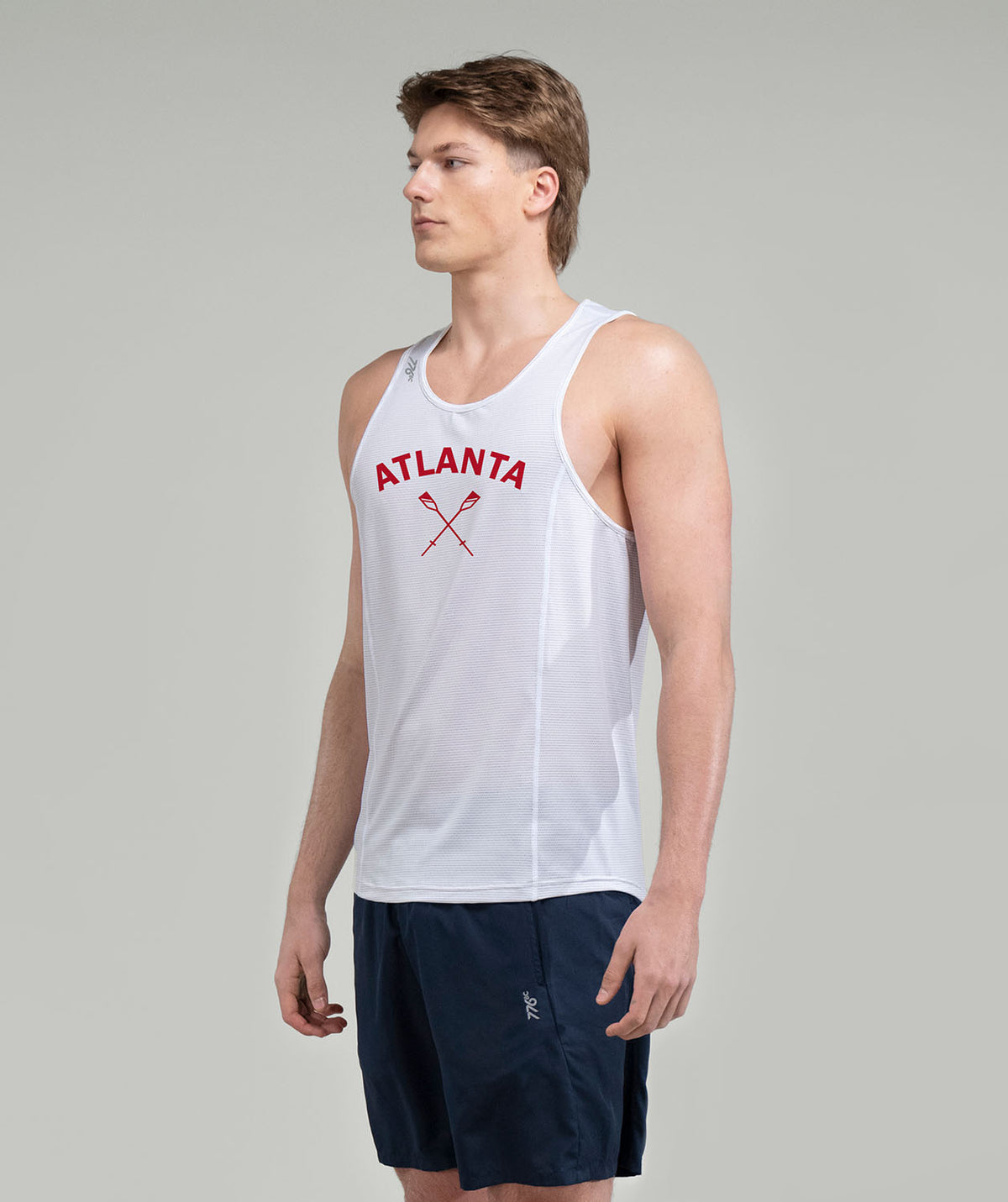 Men's Atlanta Rowing Performance Tank - White
