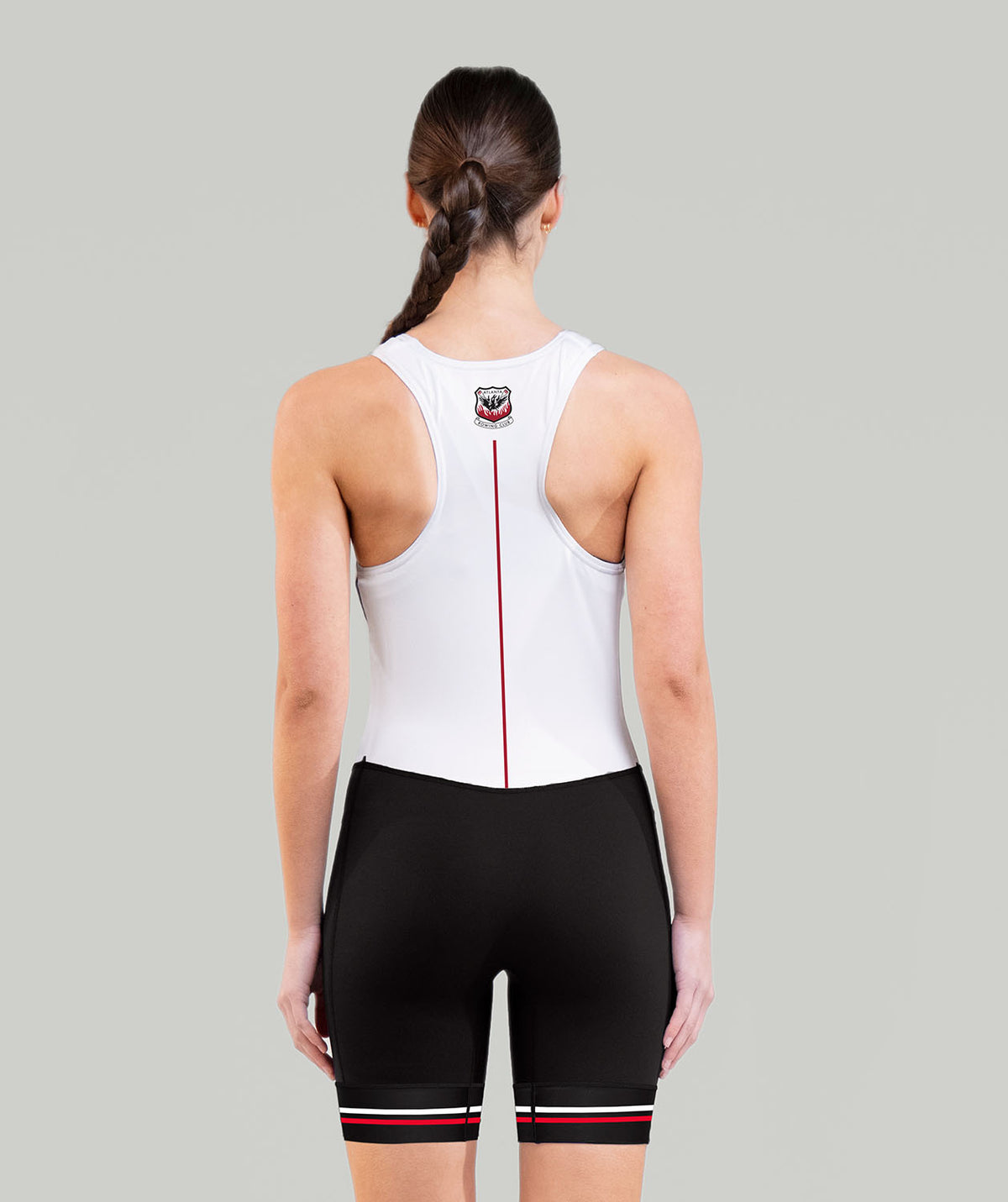 Women's Atlanta Rowing Streamline Unisuit Leg Band - Black/White