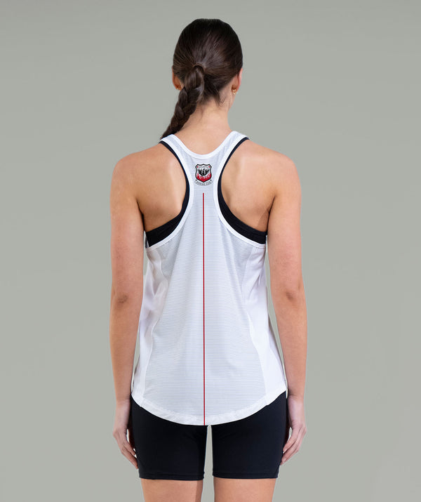 Women's Atlanta Rowing Performance Tank - White