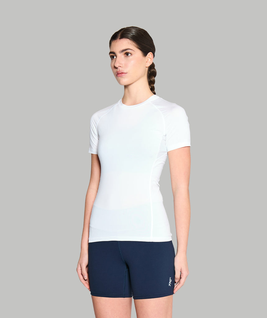 Women's Wreath Performance Base Layer SS - White