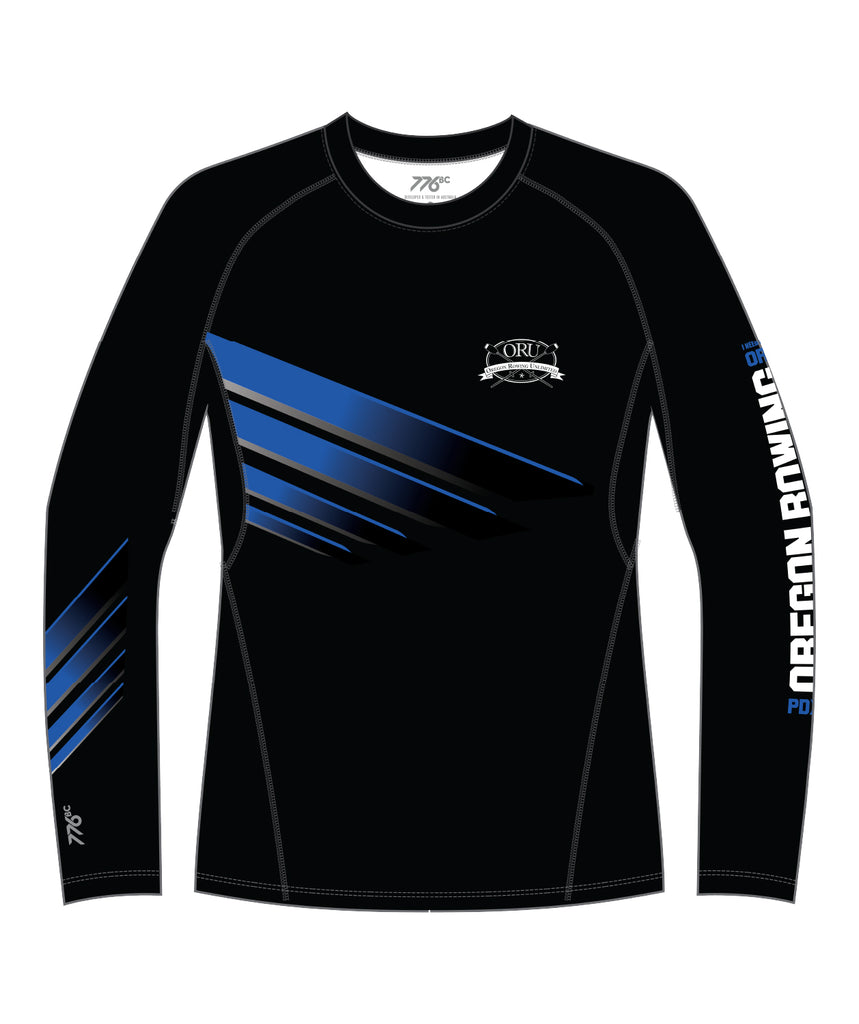 Men's Oregon Rowing Unlimited Base Layer LS - Black