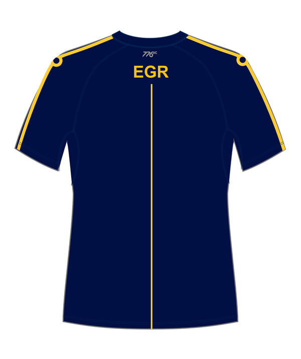 Men's East Grand Rapids Base Layer SS - Navy/Yellow