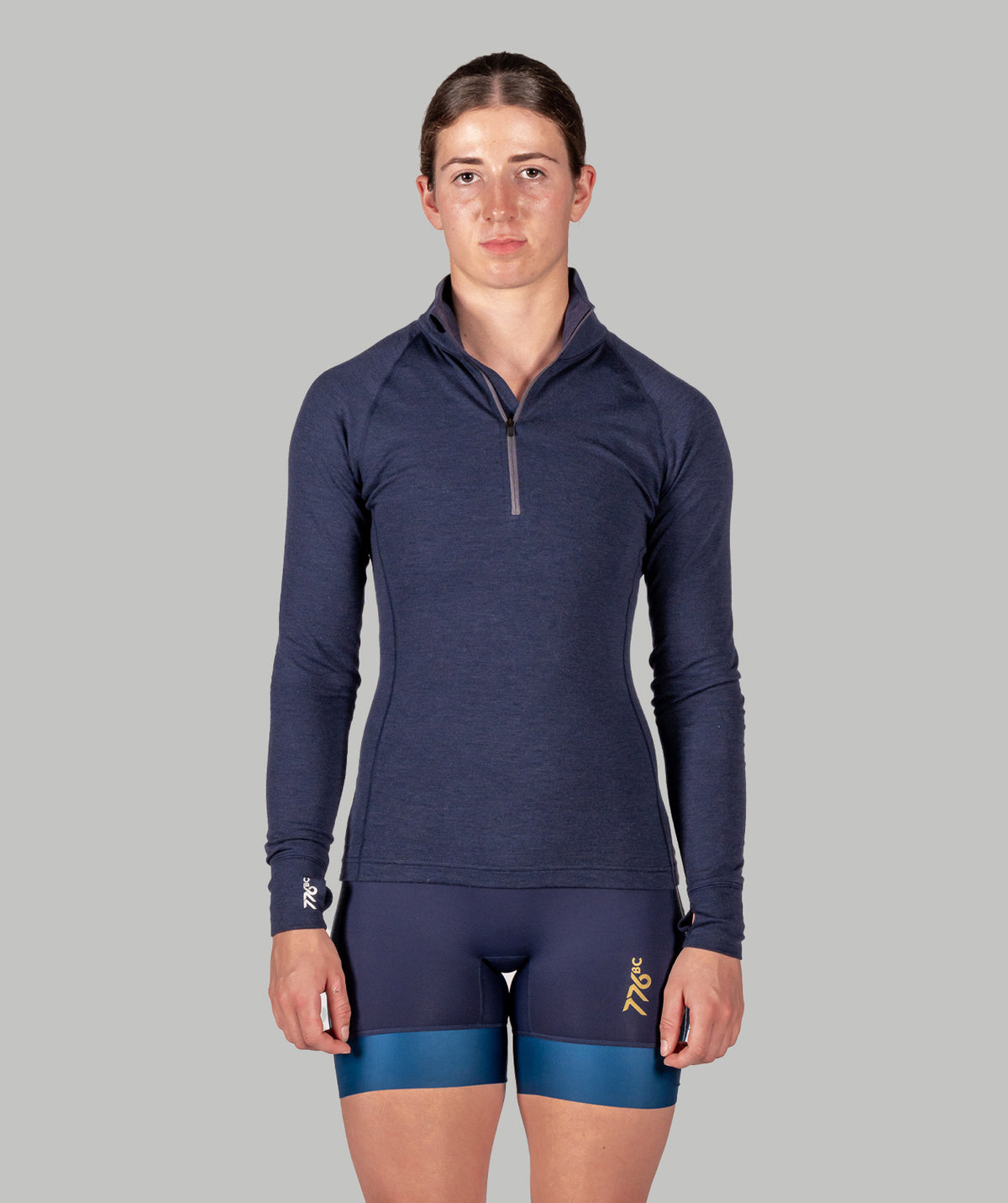 Women's Wreath Pro-Merino 1/4 Zip - Navy