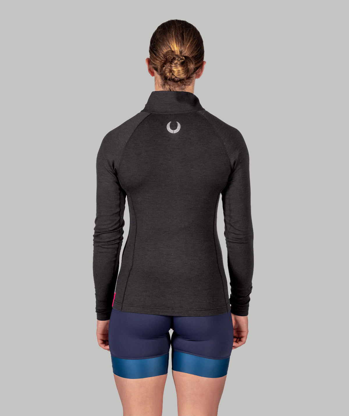 Women's Wreath Pro-Merino 1/4 Zip - Black