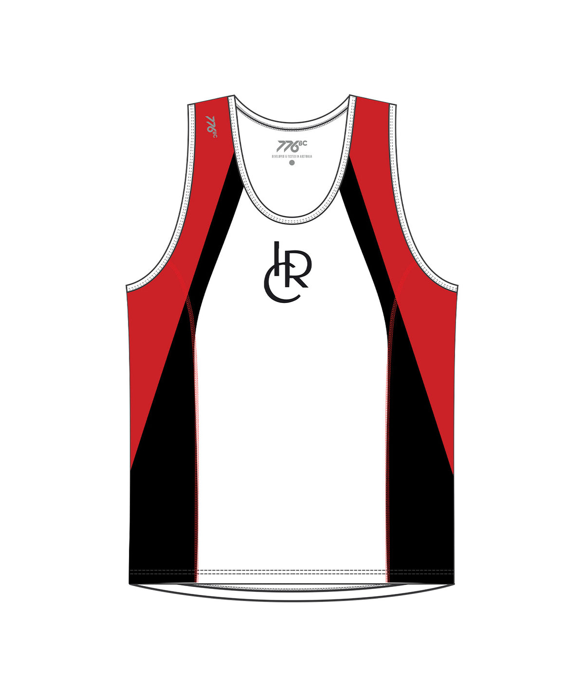 Men's Indianapolis Rowing Center Performance Tank - White/Red