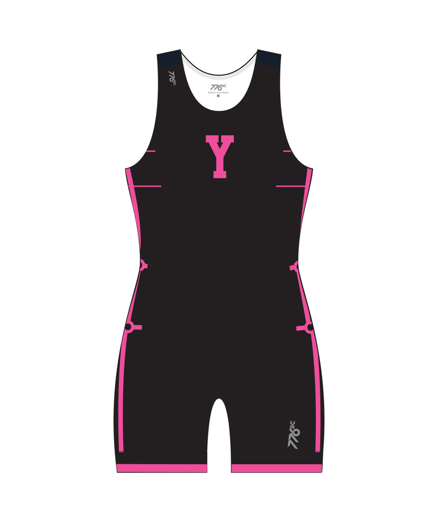 Women's Yale Rowing Unisuit - Black/Neon Pink