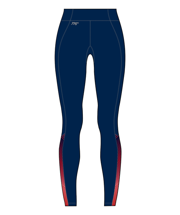 Women's Yarm School Boat Club Streamline Tight - Navy