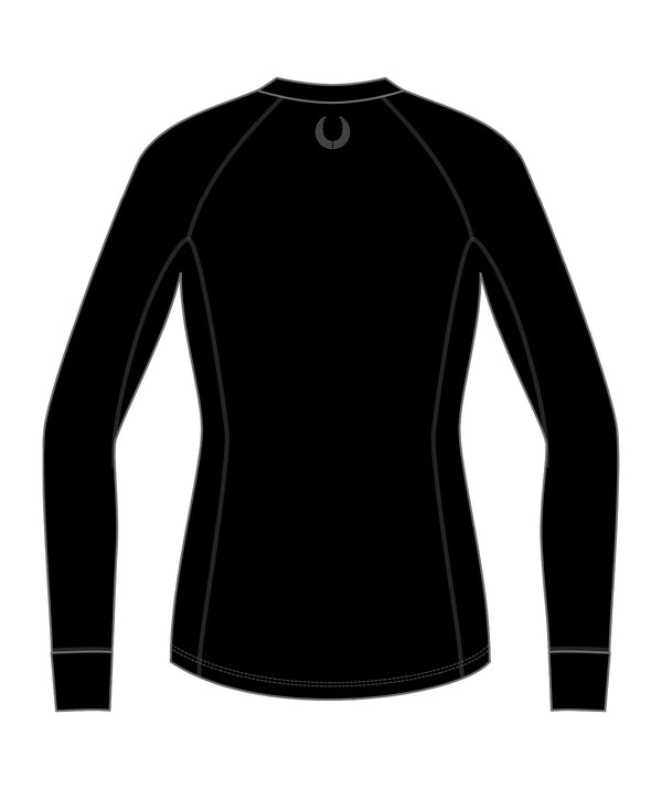 Women's Oregon Rowing Unlimited Pro-Merino Crew LS - Black