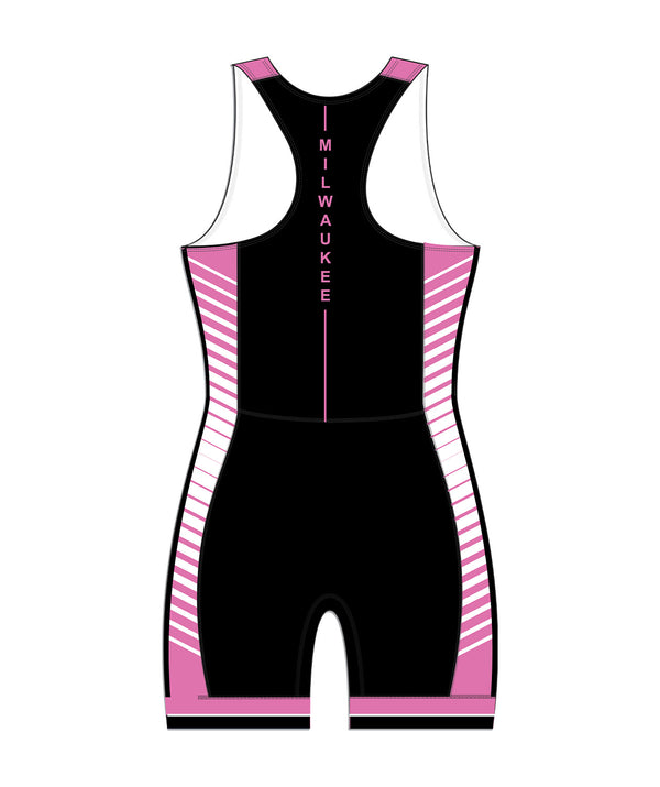 Women's Milwaukee Rowing Club Breast Cancer Pro Unisuit - Pink/Black