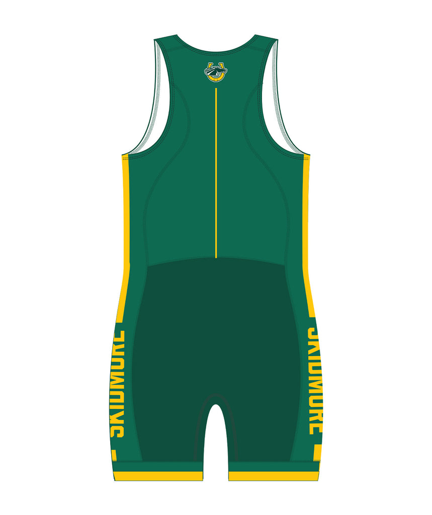 Men's Skidmore College Rowing Pro Unisuit - Green/Yellow