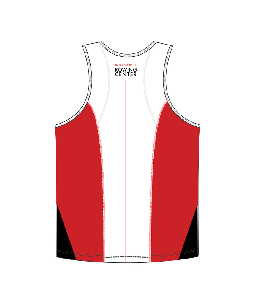 Men's Indianapolis Rowing Center Performance Tank - White/Red