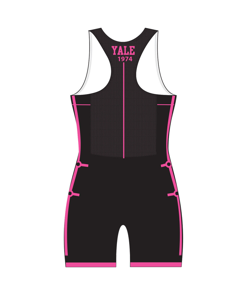 Women's Yale Rowing Unisuit - Black/Neon Pink