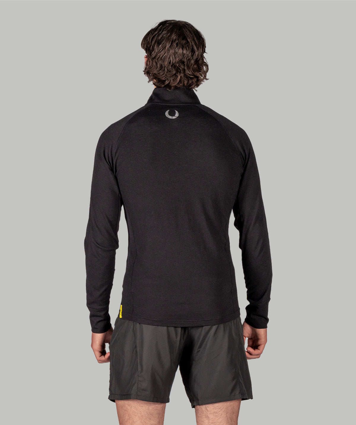 Men's Wreath Pro-Merino 1/4 Zip - Black