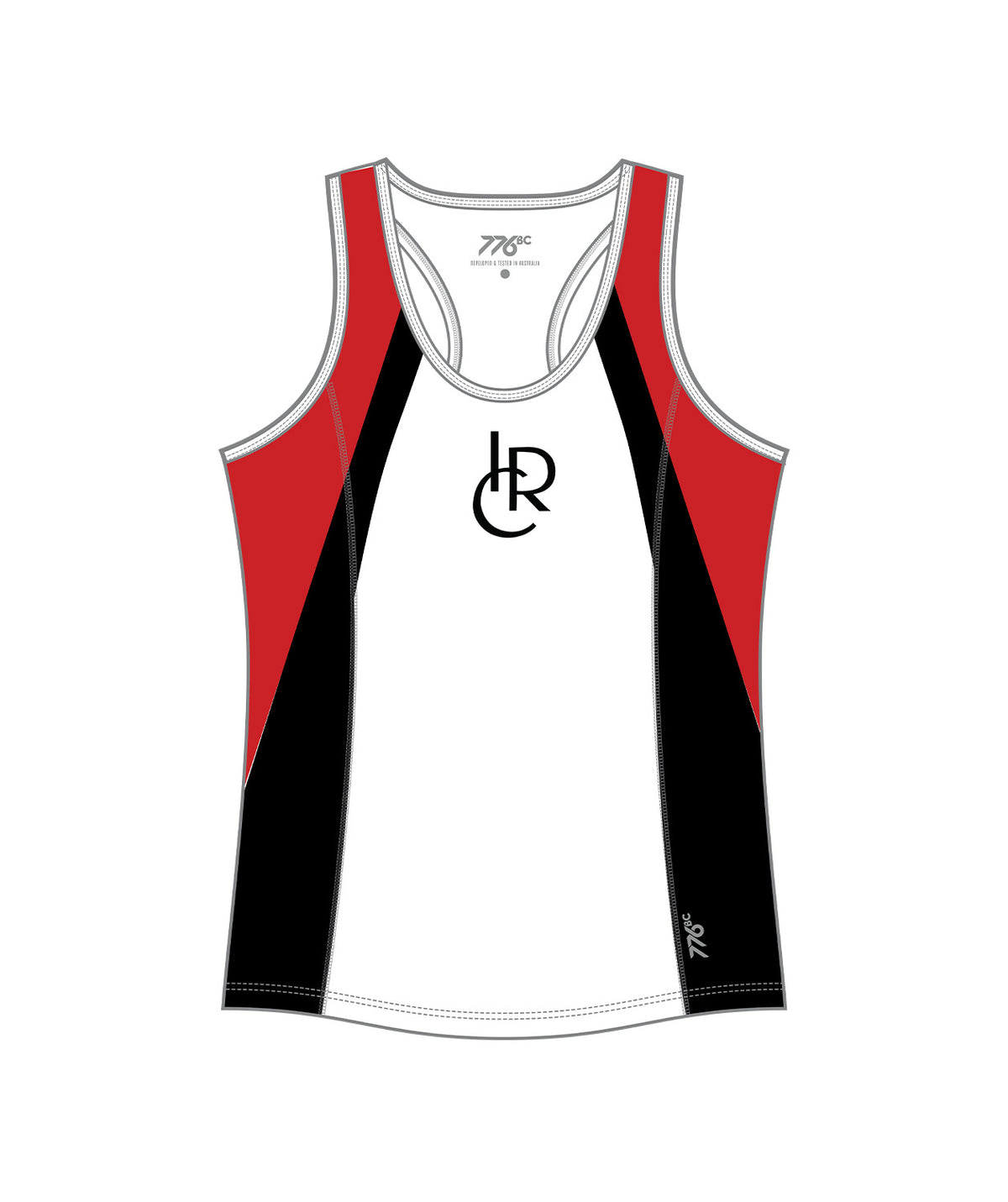 Women's Indianapolis Rowing Center Performance Tank - White/Red