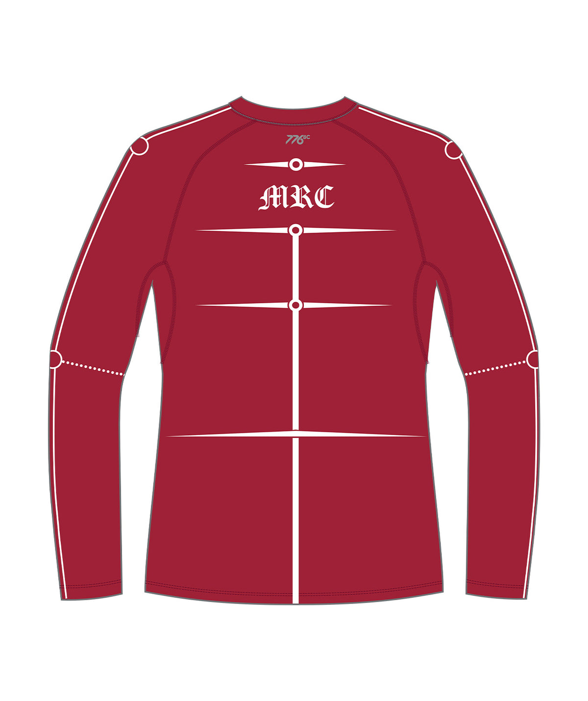 Men's Marlow Seniors Base Layer LS - Red/White