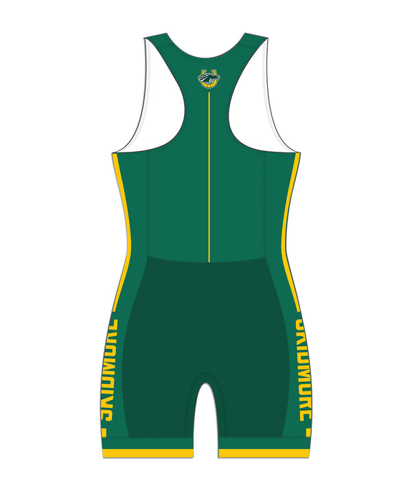 Women's Skidmore College Rowing Pro Unisuit - Green/Yellow