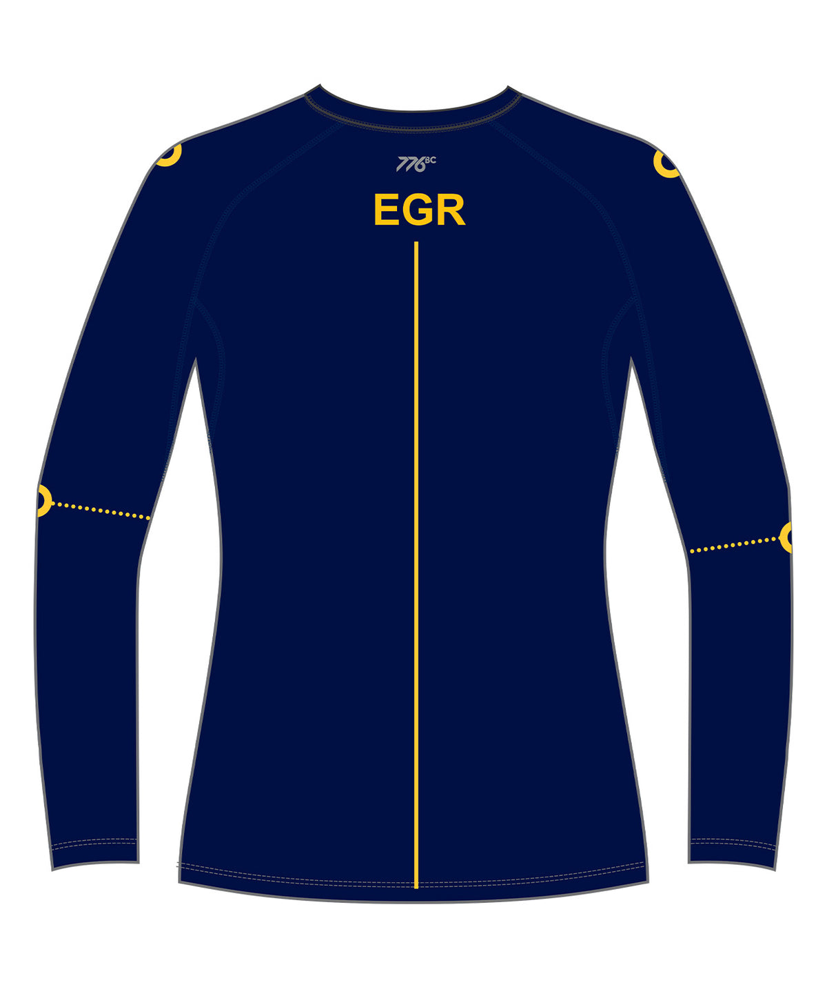 Women's East Grand Rapids Base Layer LS - Navy/Yellow