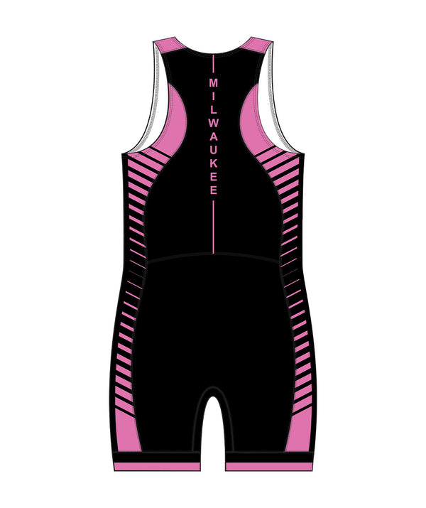 Men's Milwaukee Rowing Club Breast Cancer Pro Unisuit - Pink/Black