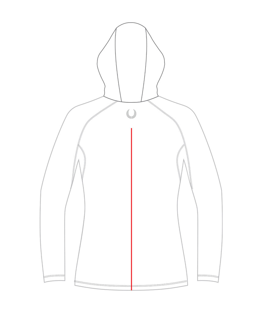 Women's Parati Sun Hoodie LS - White